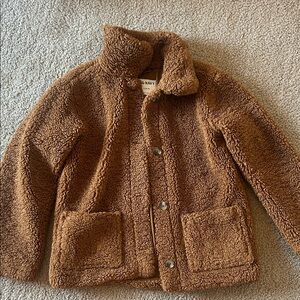 Old Navy Kids Tan Sherpa Coat